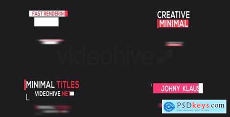 VideoHive 20 Minimal Titles 17222097