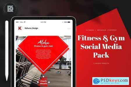 Fitness & Gym Social Media Banners Pack