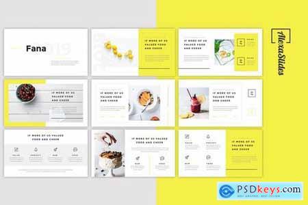 Fana - Food Powerpoint Google Slides and Keynote Templates