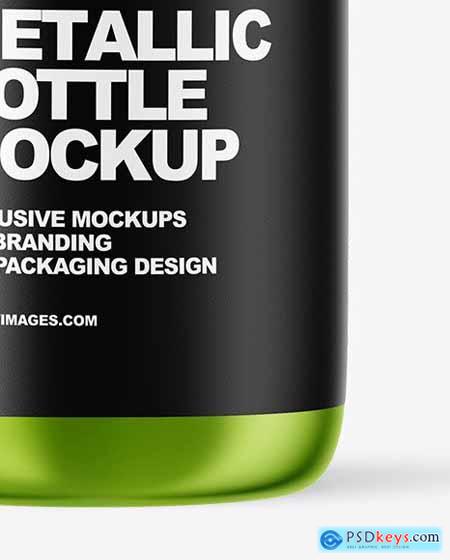 Metallic Oil Bottle Mockup 50424