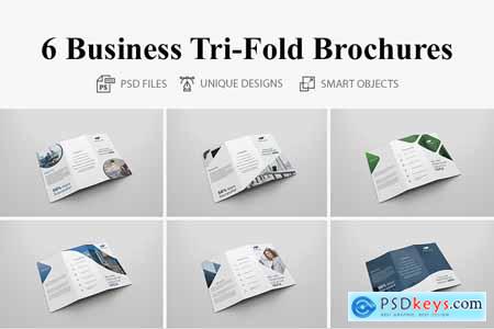 6 Business Tri-fold Brochures 4160617