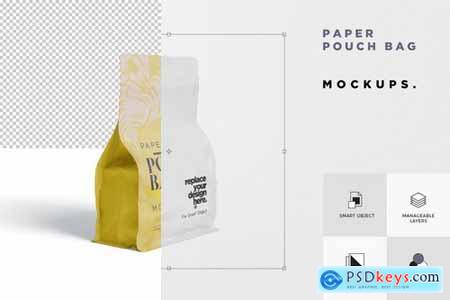 Paper Pouch Bag Mockup