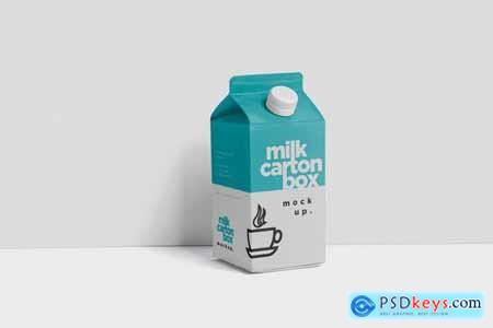 Juice - Milk Mockup in 500ml Carton Box