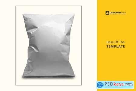 Foil Snack Bag Packaging Mockup 4151690