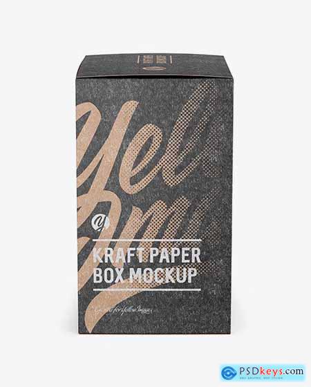 Kraft Paper Box Mockup - Side View 50517