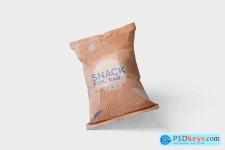 Snack Foil Bag Mockup - Plastic