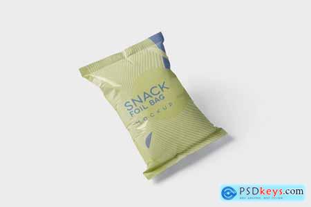 Snack Foil Bag Mockup - Plastic