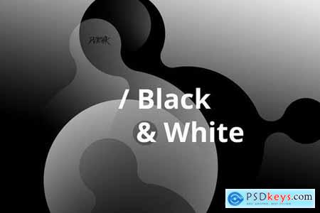 Black & White Soft Fluid Backgrounds