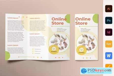 Online Store Poster Flyer Business Card Brochure Bifold Trifold