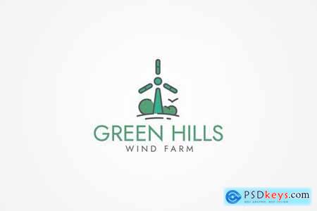 Wind Farm Logo Template