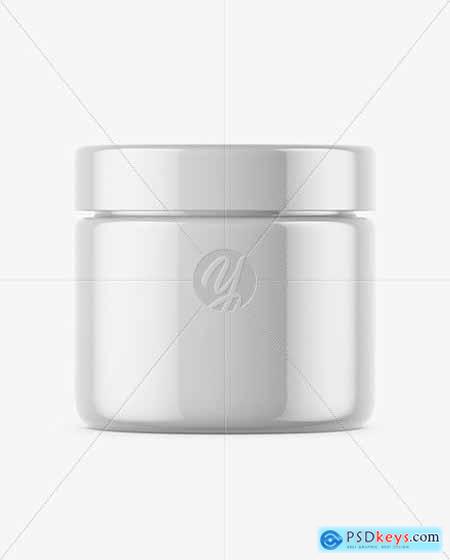Glossy Cosmetic Jar Mockup 50511
