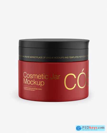 Matte Cosmetic Jar Mockup 50603