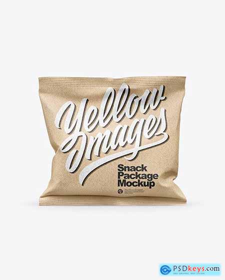 Kraft Snack Bag Mockup 50612