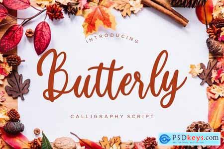 Butterly Calligraphy Script