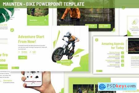 Maunten - Bike Powerpoint Template