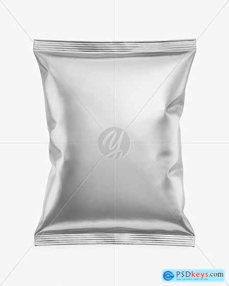Matte Metallic Snack Package Mockup 50619