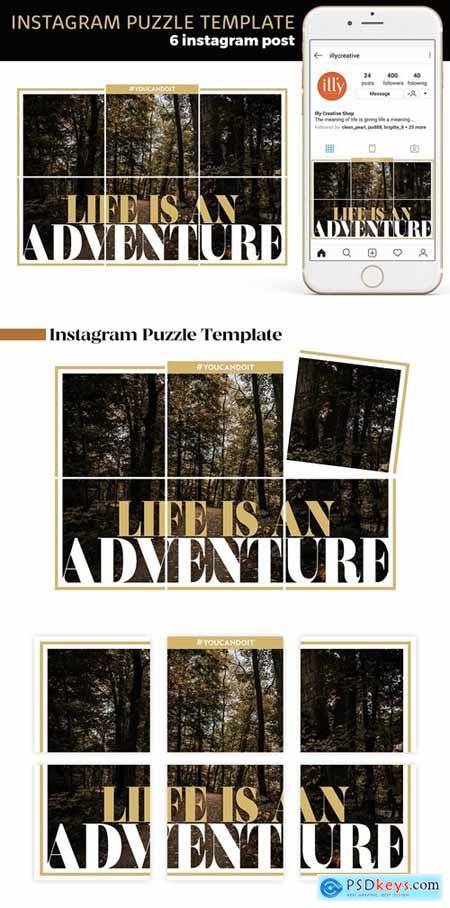 Instagram Puzzle Template 4186903