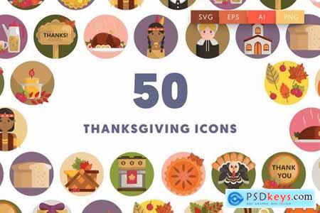 50 Thanksgiving Icons