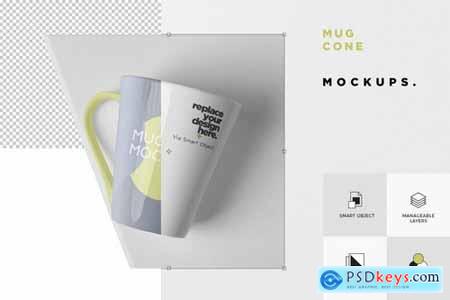 Mug Mockup - Cone Shaped