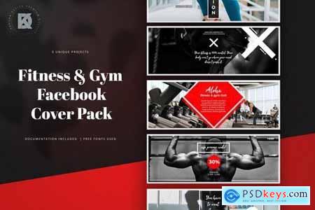 Fitness & Gym Facebook Cover Pack