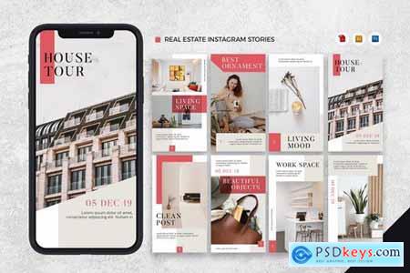 Real Estate Instagram Stories AI and PSD