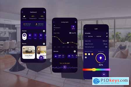 Smart Home App UI Kit - TG