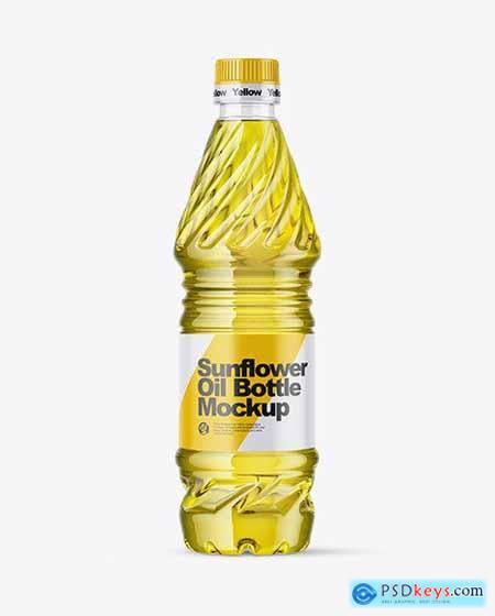 1L Sunflower Oil Bottle Mockup 50408[