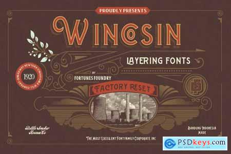 Wincosin Font Layering