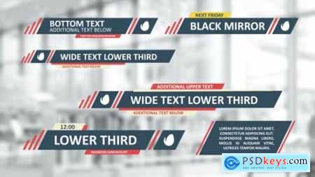 Videohive Flat Lines Lower Thirds 9084513