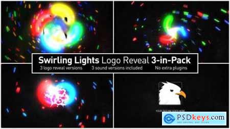 Videohive Swirling Lights Logo Reveal 3-in-Pack 6813791