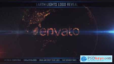 Videohive Earth Lights Logo Reveal 24735401