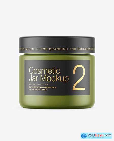Matte Cosmetic Jar Mockup 50663