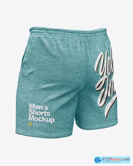 Melange Mens Shorts Mockup 50687