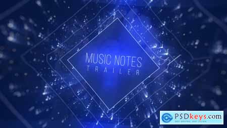 Videohive Music Notes Trailer 19732057
