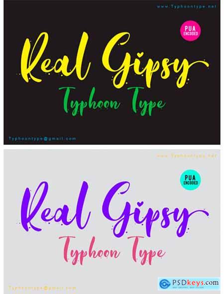 Real Gipsy Font