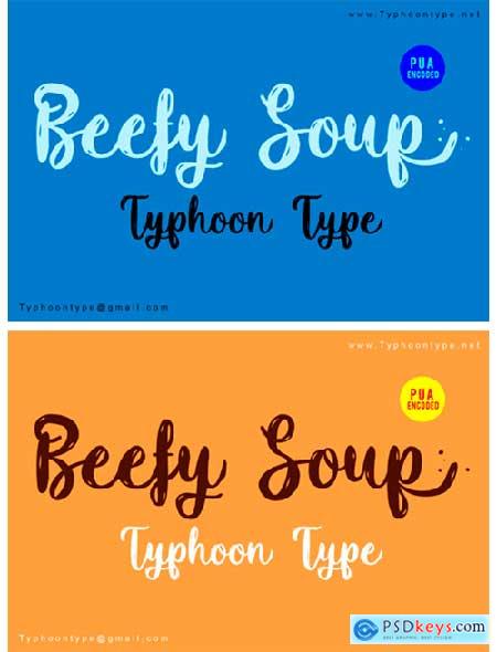 Beefy Soup Font