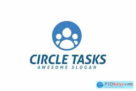 Circle Tasks Logo Template