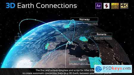 Videohive 3D Earth Connections 23573012