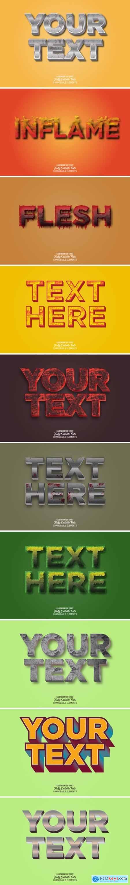 3D Realistic Text Effect Style