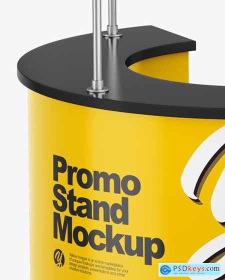 Glossy Promo Stand Mockup 50902