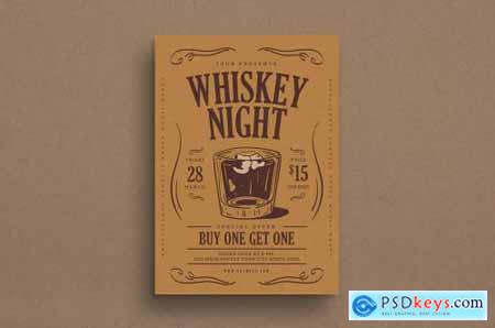 Whiskey Night Event Flyer