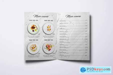 Restaurant Bifold A4 & US Letter Minimal Food Menu