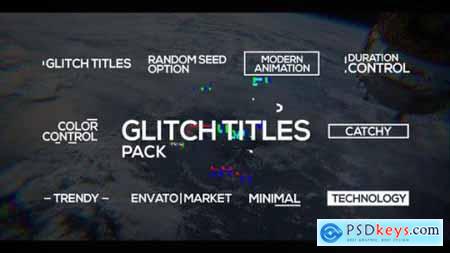 Videohive Glitch Titles Pack 22395877