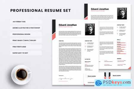 Professional CV Resume Set Vol. 05
