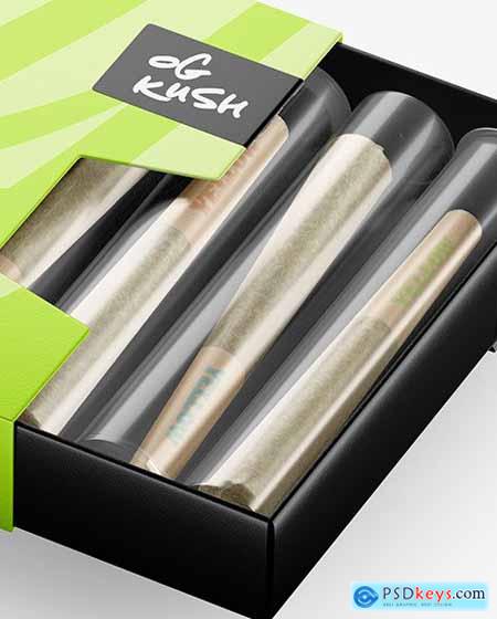 Box w- Tubes w- Weed Joints Mockup 50876
