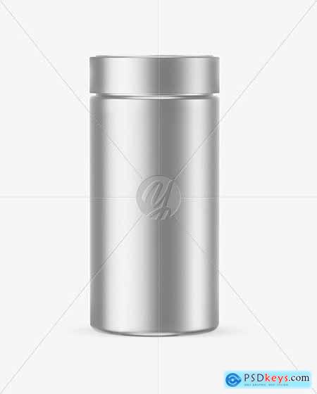 Metallic Round Jar Mockup 50935