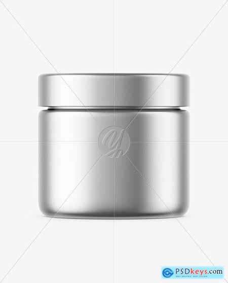 Matte Metallic Cosmetic Jar Mockup 50664