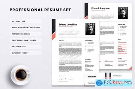 Professional CV Resume Set Vol. 05