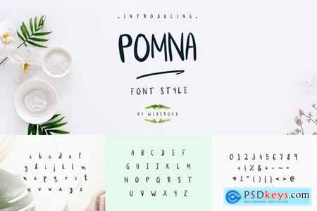 Pomna - Custom Handmade Font Style