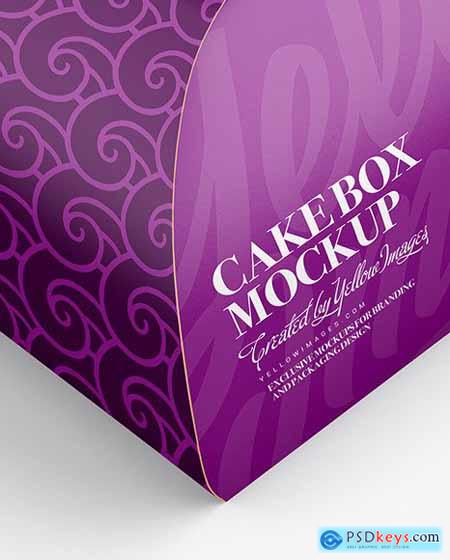 Paper Cake Box Mockup 50973